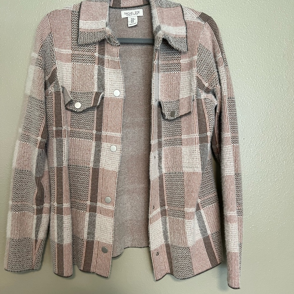 Extremely soft fuzzy flannel cardigan. Worn once, great condition. Size medium